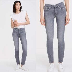 NEW 7Afamk Sz 24 HIGH WAISTED SKINNY